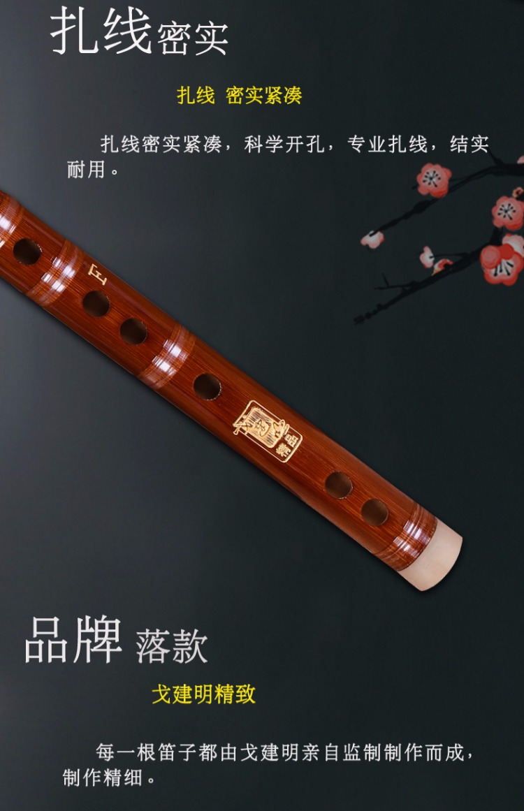 Tan Yun 708 sáo trúc Go Jianming làm nhạc cụ sáo để gửi phụ kiện nhà máy trực tiếp sáo trúc sáo trúc cũ - Nhạc cụ dân tộc sáo điện tử ewi