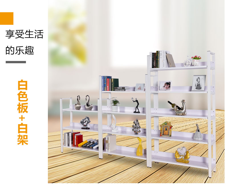 Giá sách gỗ phòng khách kệ sách kệ nhiều lớp lưu trữ tủ trưng bày