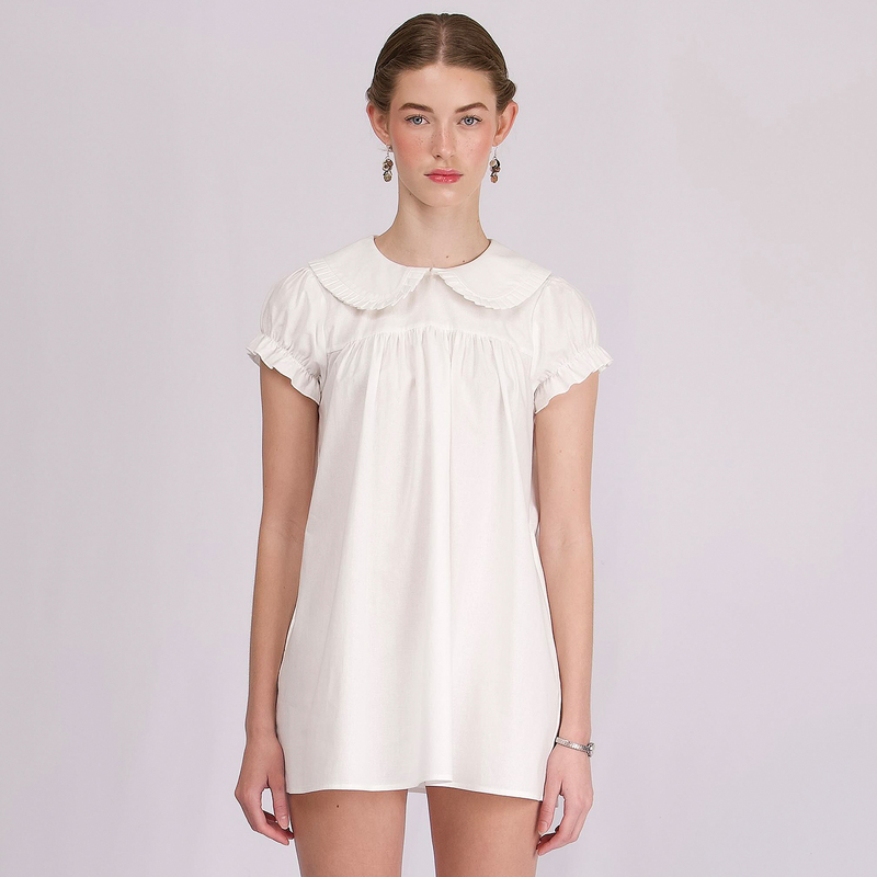 My Mum Made It/Mmmi Organic Cotton Puff Sleeve Babydoll Dress My Mum Made It/Mmmi Organic Cotton Puff Sleeve Babydoll Dress