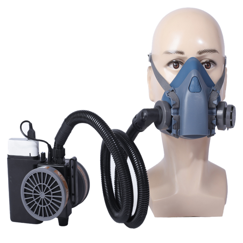 5V Comben electric air supply gas-proof mask 7502 fit for K anti-formaldehyde chemical gas dust welding soot-Taobao