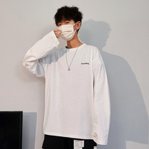 2019 new autumn long-sleeved t-shirt boys Hong Kong style ins Korean version of the trend t-shirt base shirt Harajuku outer wear