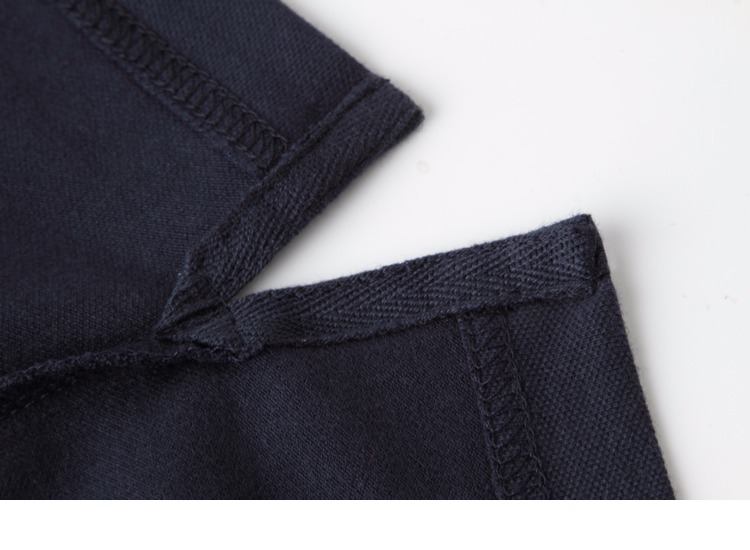 Nautica Nordica áo polo dài tay mùa xuân và mùa thu Paul lapel chia áo thun màu ngọc trai lưới giải trí áo polo nam đẹp