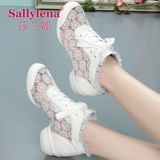 Летняя обувь, дышащие танцующие туфли, из натуральной кожи, мягкая подошва