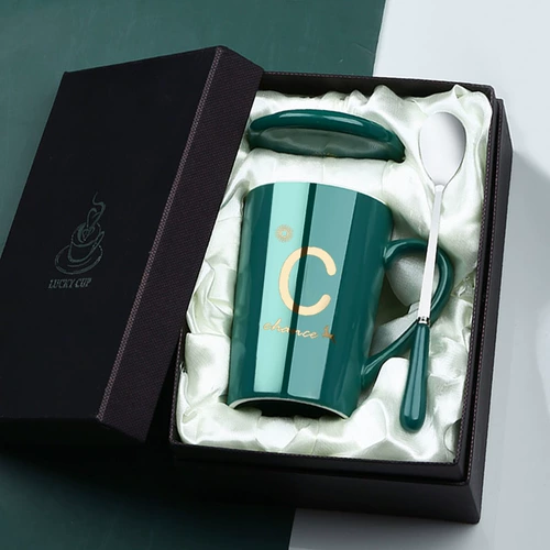 Большой -капюшонная чашка Normic Ins Coffee Cufe с встроенной -в паре фамилии с фамилией пары керамика для водяной чашки Ceramic Simple Trend
