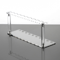 Parallel section Organic Glass Pen Holder Transparent Brow Pen Eyelink Pen Fountain Pen pen Pen Fountain Counter Makeup Brush Shelf