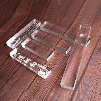 Highly transparent acrylic ruler cashier press single strip plexiglass paperweight study four treasures painting calligraphy press paper
