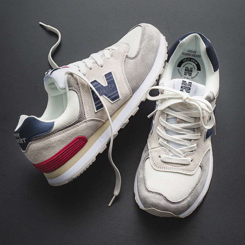 2026 Summer Breathable New Balance 574 Sports Running Shoes Men's Soft Sole Casual Shoes Large Size Mesh Couple Sports Shoes