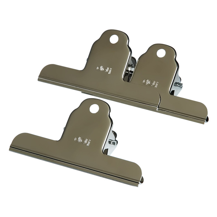 Powerful mountain-shaped iron ticket clip width 76mm~145mm picture clip drawing board clip book clip stainless steel clip