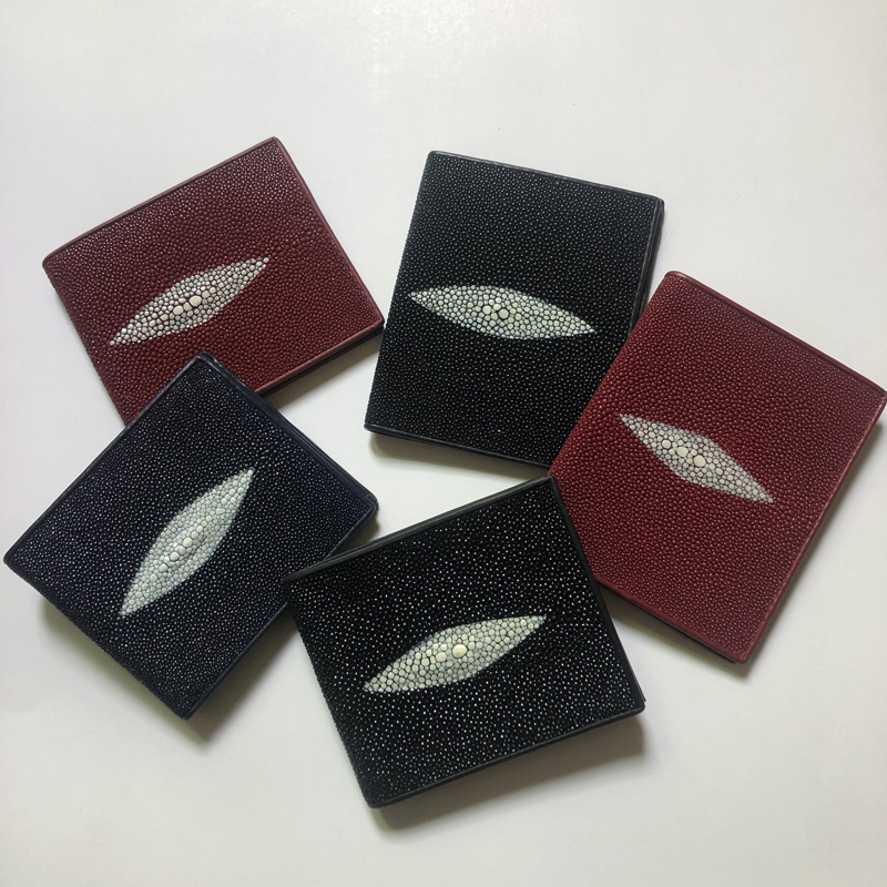 Extra Large Pearl - Thailand Rota Men's and Women's Large Pearl Fishskin Wallet *Genuine Leather* New Store Celebration