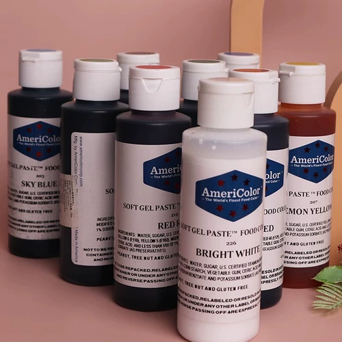 Americolor Пищевой краситель красный супер вкусный крем-паста для торта крем-краска для украшения 128г