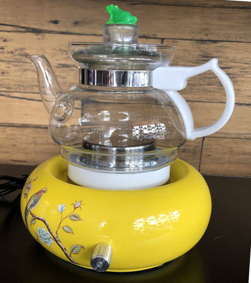 Good and beautiful Taoran oven Black crystal stove cooking tea with electric heat quick cooking pot steamed tea machine glass steam ceramic Pu'er black tea