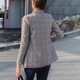 Spring fashion plaid thin suit jacket women woomennewplaidblazerjacketcoats