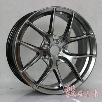 Suitable for 15-Inch and 16-Inch 17inch 18inch Trendy Five-Spoke Lightweight Modified Aluminum Wheels with High-Gloss Black Electroplated Silver Finish