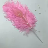 Bow Pearl Beautiful Peather Pink