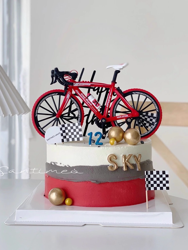 Trendy Men's Cake Decoration Road Bike Model Ornament Mountain Bike Male Idol Birthday Decoration Topper Trendy Men's Cake Decoration Road Bike Model Ornament Mountain Bike Male Idol Birthday Decoration Topper