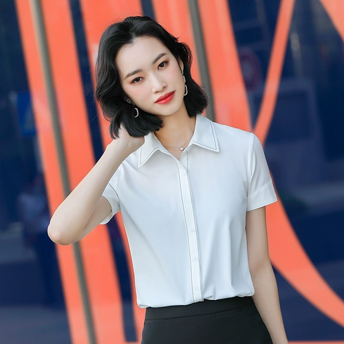 Летняя рубашка, пиджак классического кроя для работы, короткий рукав, в корейском стиле