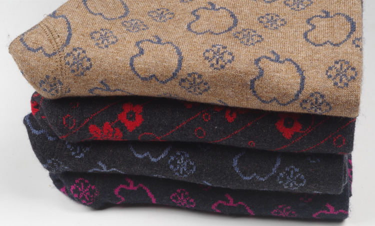 Pantalon collant 50 Jacquard en cachemire - Ref 751820 Image 24