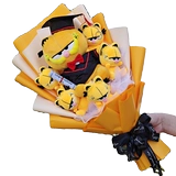 Плюшевая кукла, букет, креативный подарок