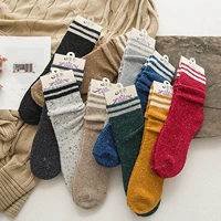 Mùa thu và đại học gió hai thanh cotton vớ Hàn Quốc vớ cotton dày vớ trong vớ vớ xu hướng Nhật tất  cao cổ