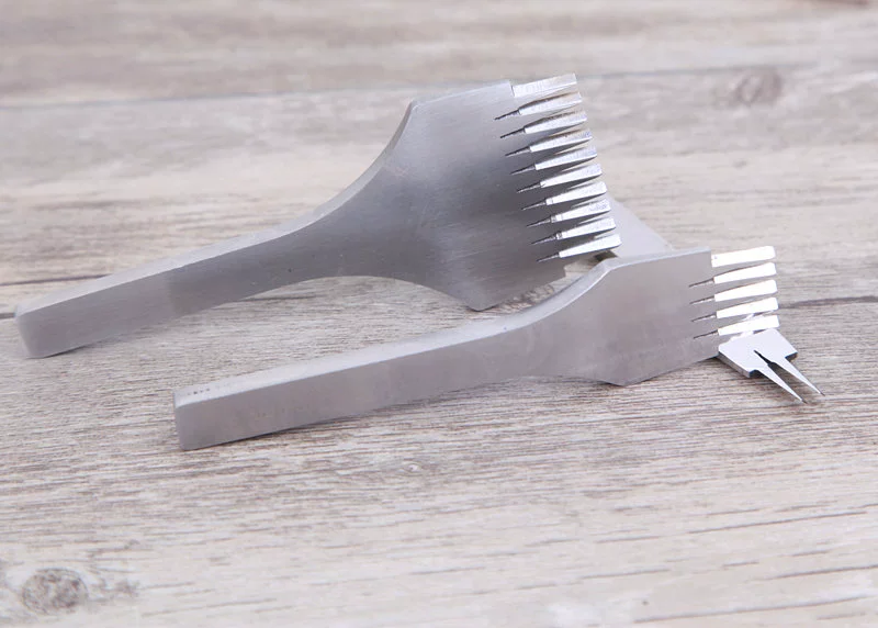 Handmade da Công cụ đục lỗ DIY phương pháp cắt xiên cắt phẳng Châu Âu cắt thép trắng 3.0 3.38 3.85 khoảng cách - Công cụ & vật liệu may DIY