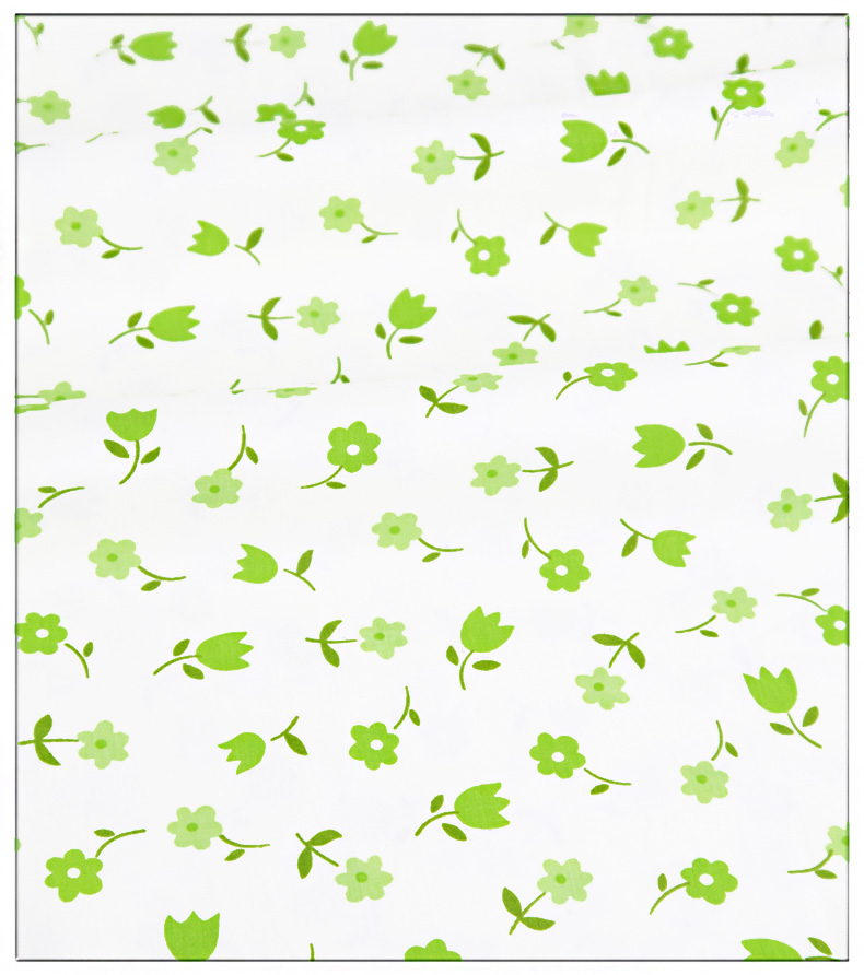 Qiao lụa twill bông vải DIY chắp vá vải hoa tươi kẻ sọc màu xanh lá cây vải nơ - Vải vải tự làm vải