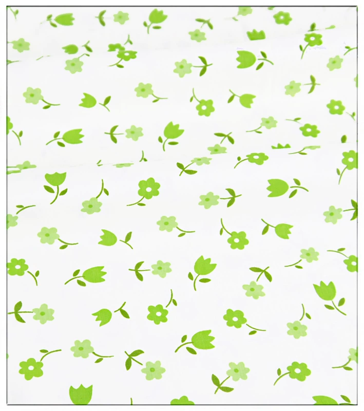 Qiao lụa twill bông vải DIY chắp vá vải hoa tươi kẻ sọc màu xanh lá cây vải nơ - Vải vải tự làm cotton thô