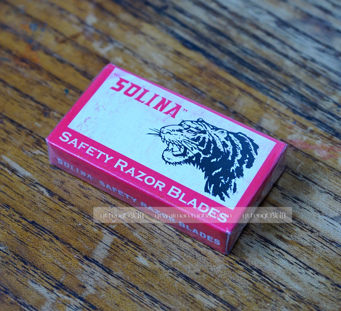 US import tiger cards manually shaved Hubs old three-eye shave blade chrome steel 10 pieces