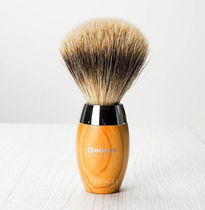 German Boker devils hair shaving brush with olive wood handle