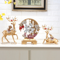 Creative home accessories deer ornaments European living room TV cabinet porch wine cabinet decorations friends housewarming gifts