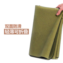Yoga mat natural rubber thin non-slip portable foldable professional outdoor yoga towel mat floor mat for home use