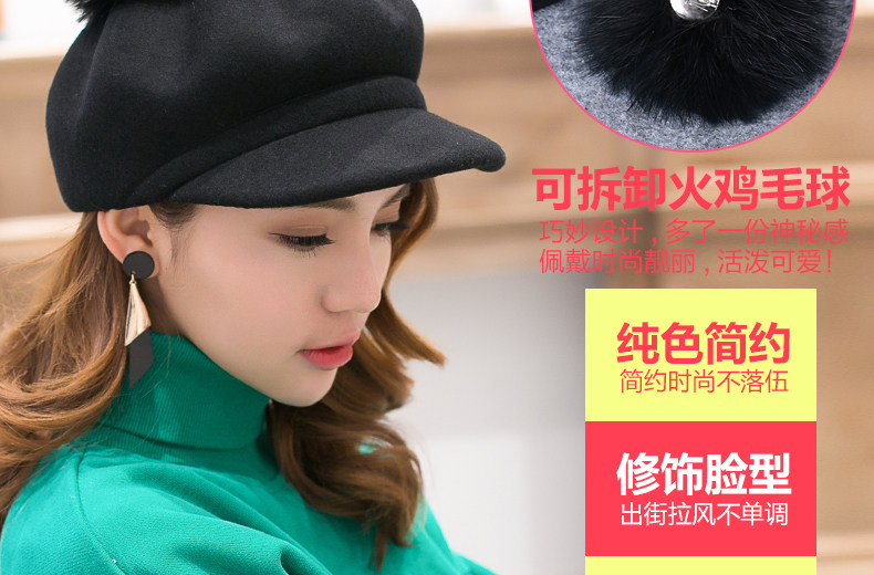 Chapeau pour femme      en Melange de laine - Ref 3233209 Image 9