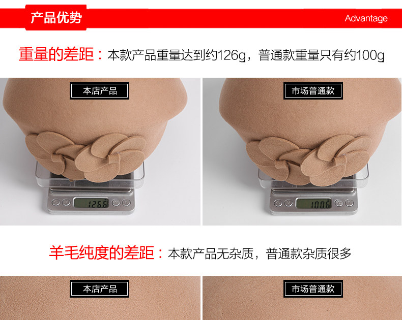 Chapeau pour femme      en Melange de laine - Ref 3233050 Image 10