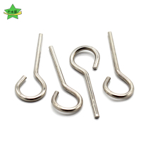 201 Stainless Steel Pull Hook 1 Bag 20 Hooks Hook Wire Hook Shaped Bolt Hook Diy Hand Small Made Material