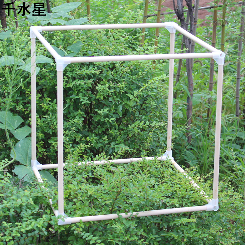50X50X50Cm Round Wooden Frame DIY Square Shelf Kidsren's Wooden House Toy Creative Model Splicing Wooden Sticks
