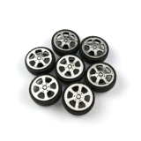 Пластиковое колесо, маленькая игрушка, резиновая игрушечная машина, «сделай сам», 20mm, 2mm, мини эксперимент