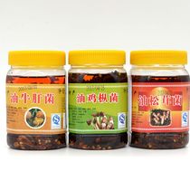 Yunnan Qujing Luliang Red Earth Garden Oil Chicken Brown Liver Matsutake Combination Snacks