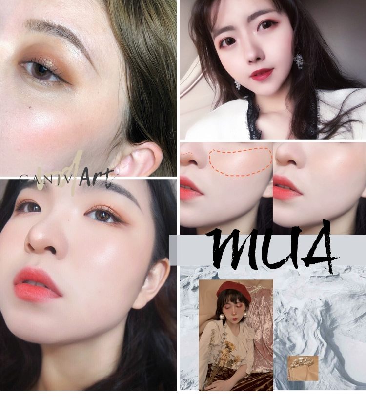 Anh nhập khẩu MUA đơn sắc blush lolly matte nude trang điểm tự nhiên di động công suất sửa chữa giữ ẩm lâu dài che khuyết điểm