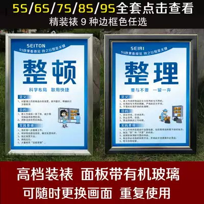 6S7S8S9S Enterprise slogan enterprise culture wall chart factory workshop slogan canteen cultural slogan poster customization