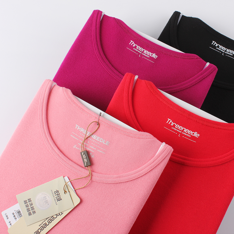 Lady Suede Fever Coat Woman Thickened Pure Cotton Autumn Coat Large Red Cotton Sweater Round Collar Pure Color Single Piece Blouse