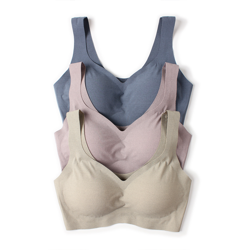 Meiyuexin SP2089 seamless bra sleep latex underwear gathered no steel ring sports vest female tube top bra