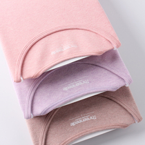 Suede flower yarn pure color warm underwear female medium thickness pure cotton round collar autumn clothes bottom cotton sweater single-piece blouse