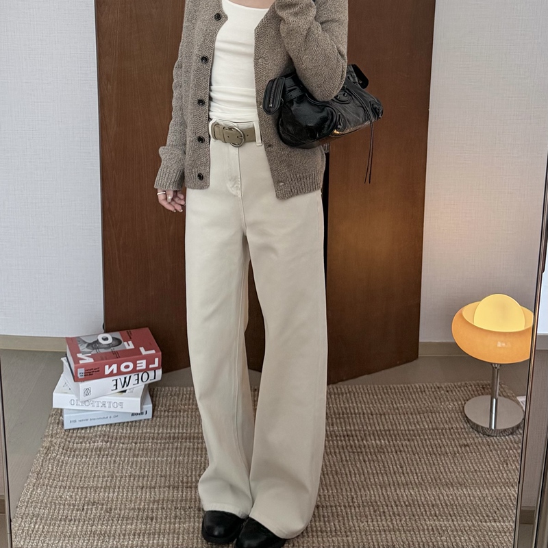 Limited to 1 Purchase: a Pair of Versatile Pants, Four-Way Stretch Straight-Leg Pants Series - Beige Gray