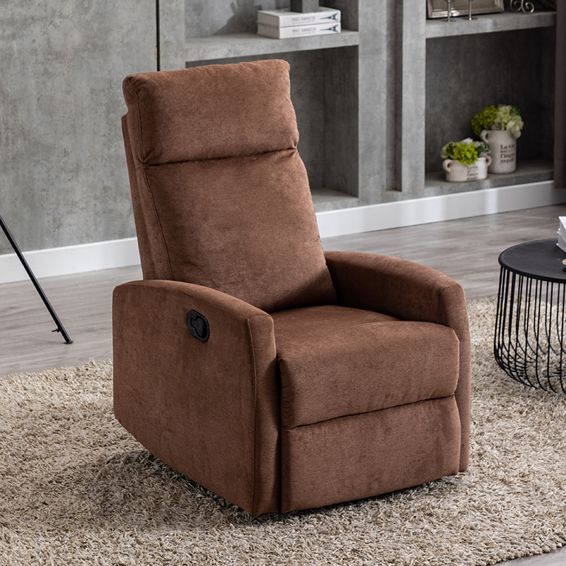 First-Class Sofa Cabin Single-Person Fabric Lazy Sofa That Can Be Used for Sleeping and Reclining, Suitable for Balcony or Bedroom, Leisure Small Sofa with Manual Reclining Function