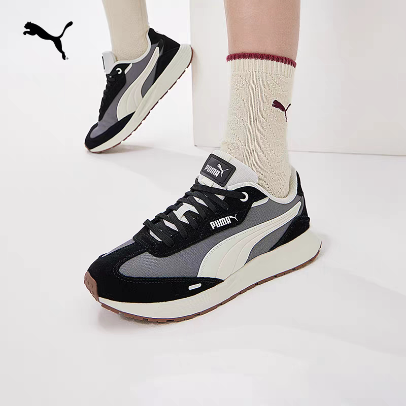 [Retro Running Shoes] Retro Maillard T-Toe Shoes for Men and Women Puma Casual Shoes Runtamed 406019