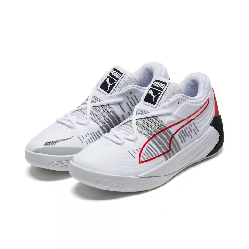 Wang Lanchen's Same Model Puma Men's Cushioning, Rebounding, Non-Slip Practical Basketball Shoes Fusion Nitro195514