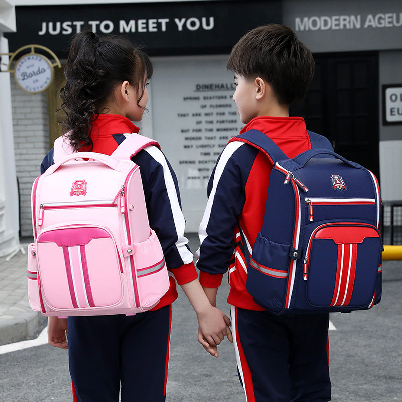 Primary school boy bag boy girl a 23 to sixth-grade child double shoulder bag nursery nursing ridge minus minus super light-Taobao