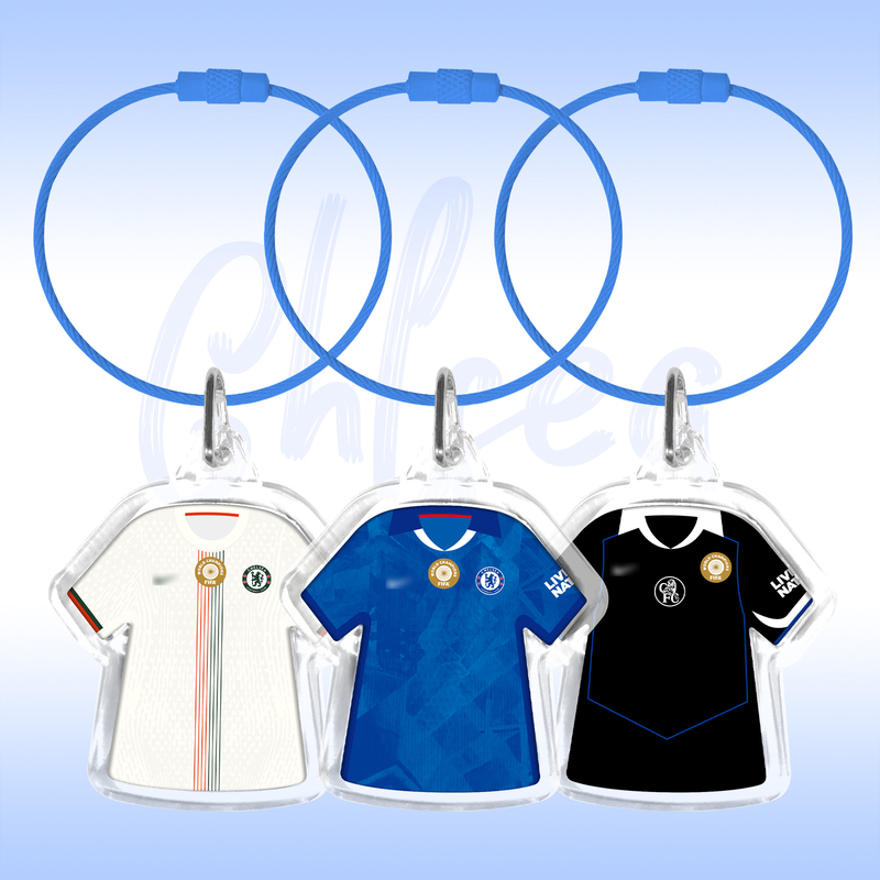 Chelsea Hazard Palmer Enzo Jersey Keychain Acrylic Creative Pendant Football Merchandise