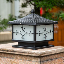Solar Column Headlights Patio Wall Lamp Villa Door Column Lamp Gate Pillar Light Outdoor Waterproof Square Wall Headlights
