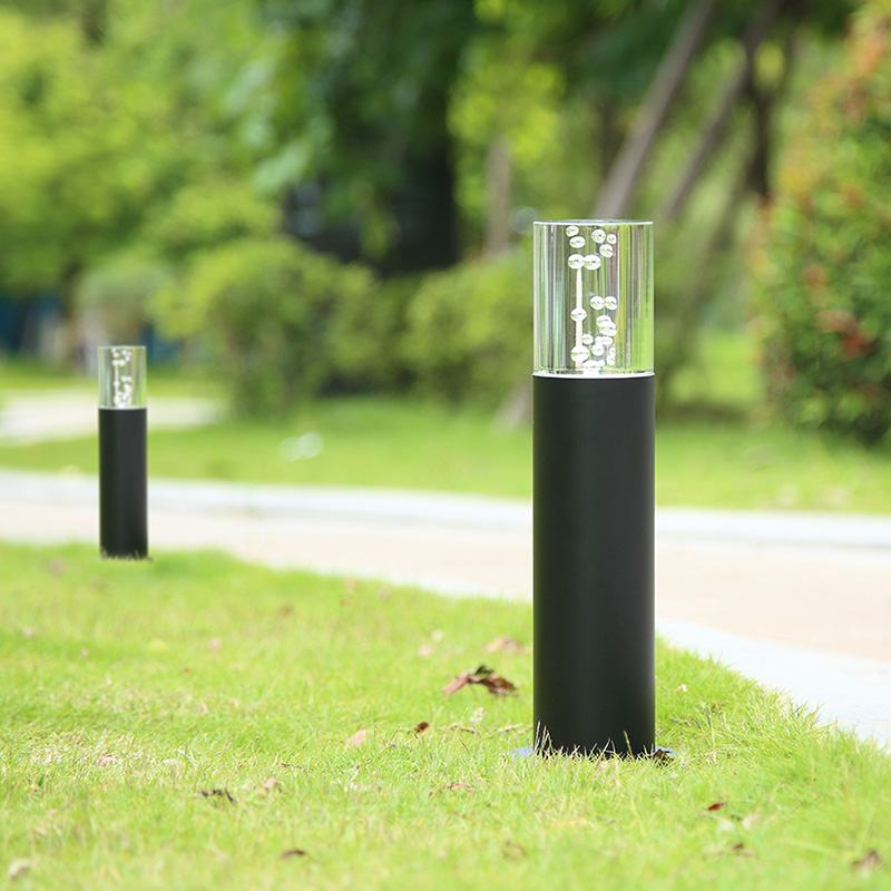 Lawn light outdoor waterproof garden light imitation crystal garden light low street light pure aluminum villa community landscape light led