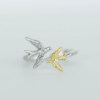Yuqi sterling silver S925 gold and silver bird retro swallow opening adjustment ring new Chinese style gift for girlfriend